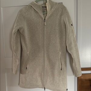 L.L. Bean Cream Zip-Up Jacket